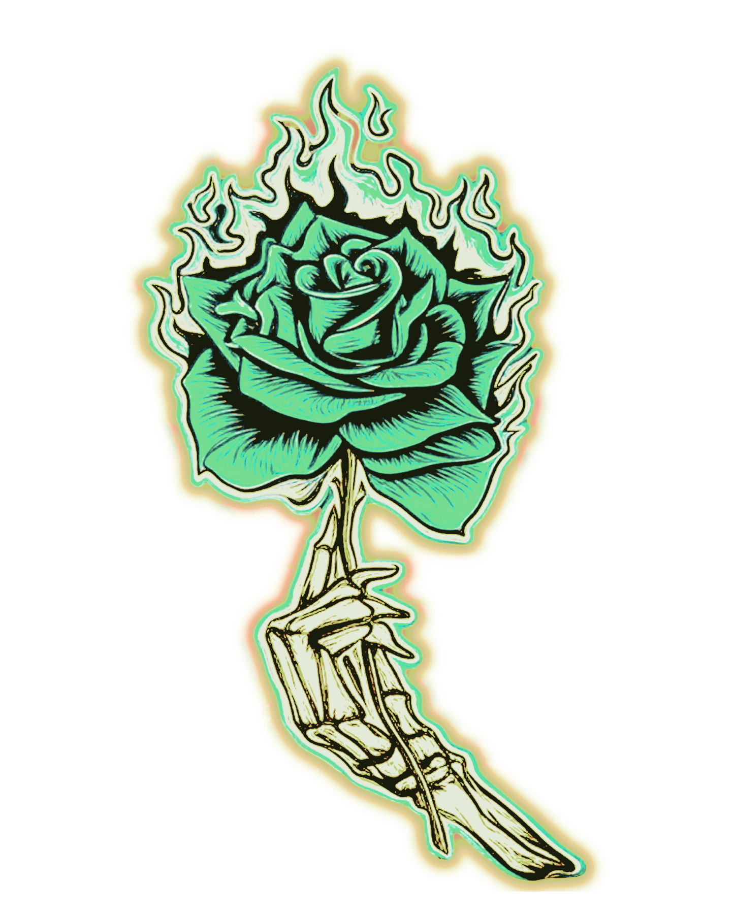 Burning Rose – Insecure System Tee