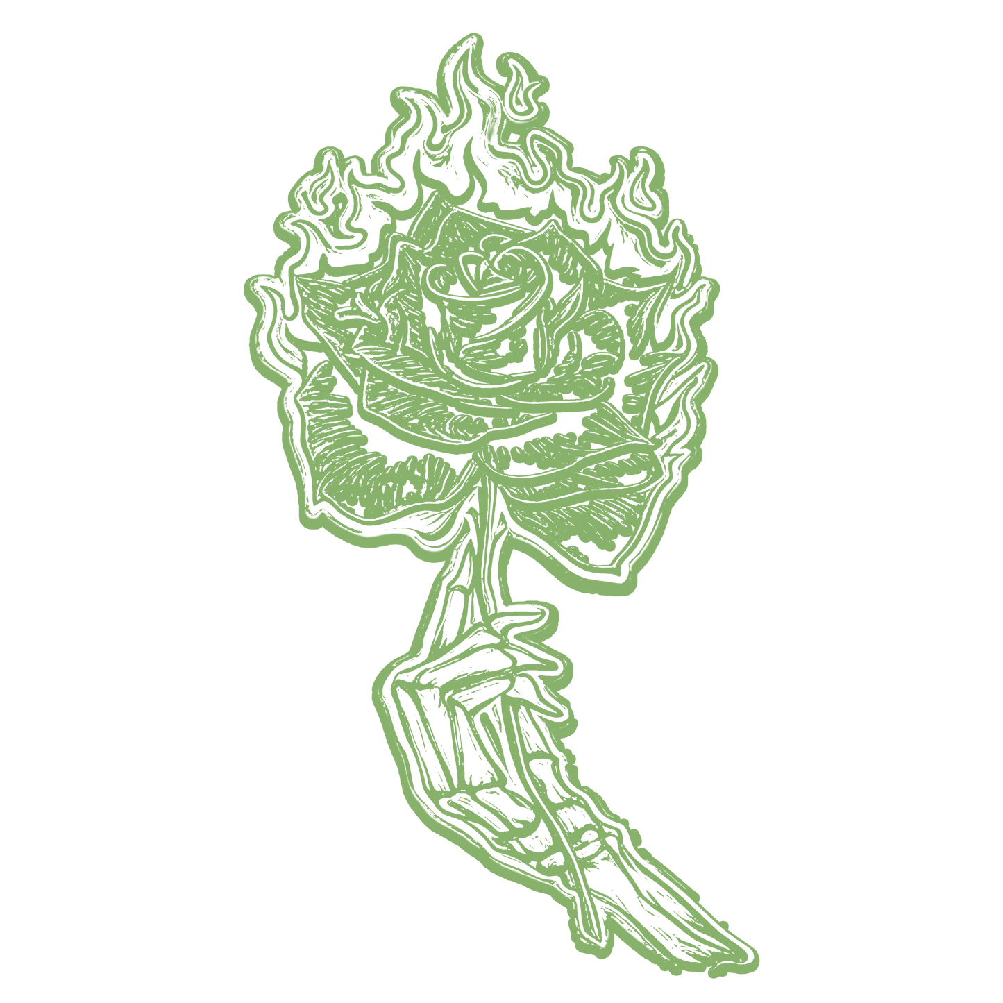 Cyber Invasion Tee - Burning Rose