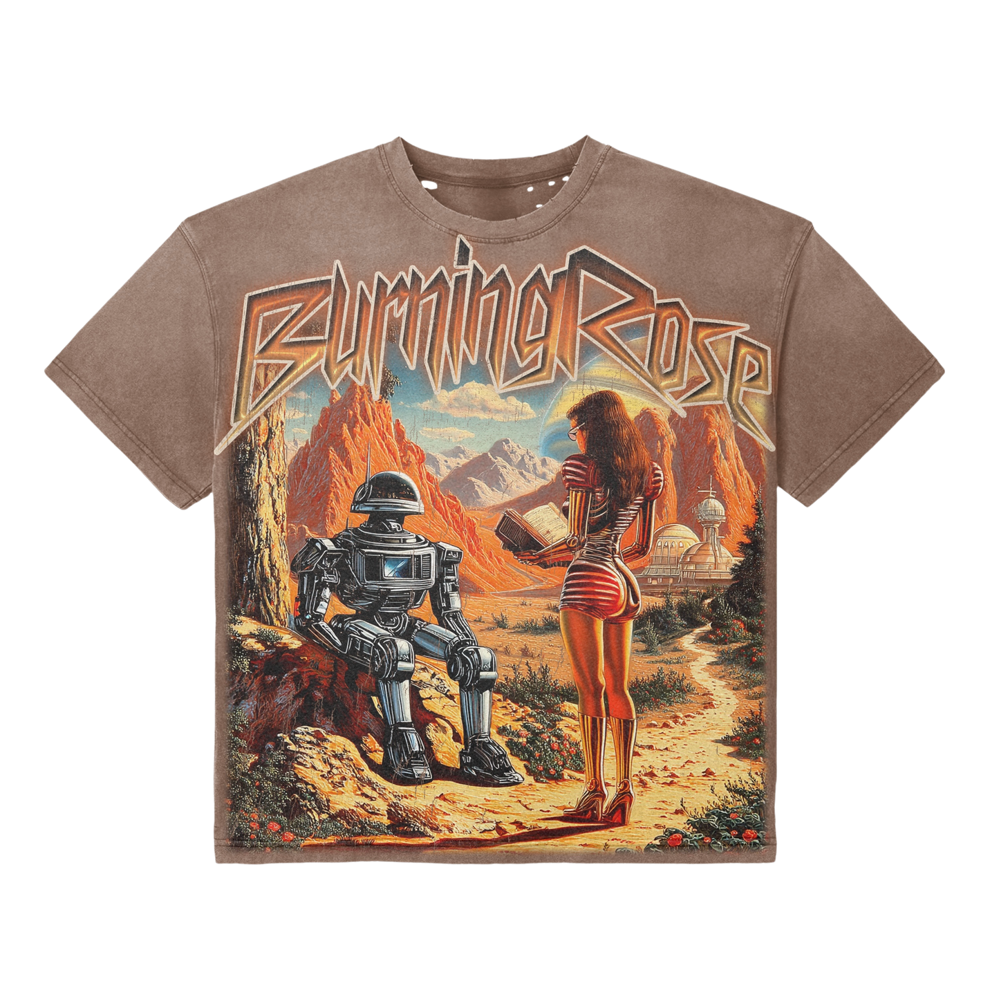 Desert Protocol Tee – Burning Rose